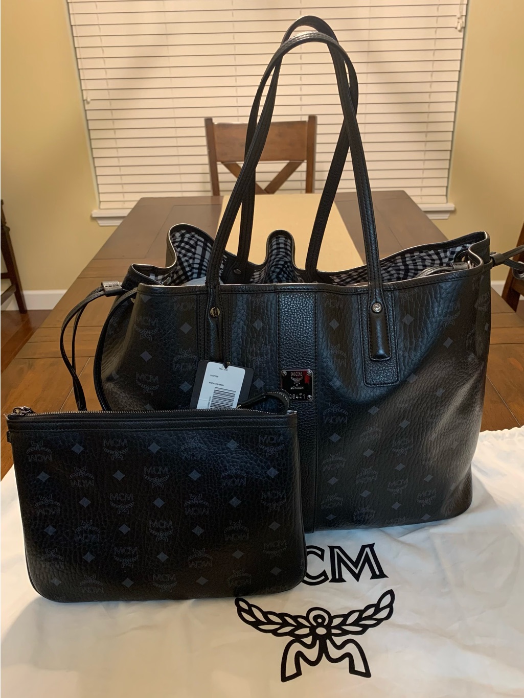 Mcm Liz Large Reversible Visetos Shopper Tote Bag